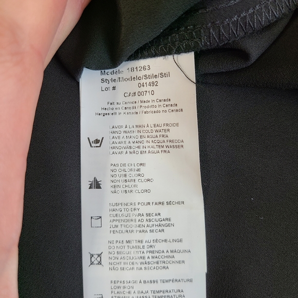 Joseph Ribkoff Size 16 Black Button Down Tunic Top - Picture 5 of 7